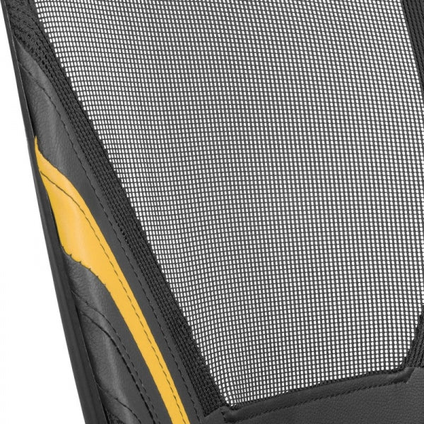 Mars Gaming - MGC-ERGO Amarillo Silla Gaming Ergonómica Malla Transpirable Soporte Ajustable Cervical + Lumbar + Reposabrazos