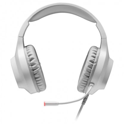 Mars Gaming MH122 Auriculares Gaming - Sonido Hi-Fi Ultra-Bass - Iluminacion FRGB - Cancelacion de Ruido Pasiva - Compatibilidad Total - Color Blanco 1 pieza(s)