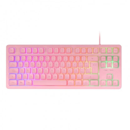 Mars Gaming - MK023 teclado Juego USB QWERTY Español Rosa