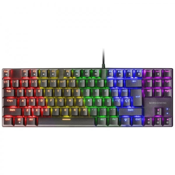 Mars Gaming - MK80 Negro Teclado Gaming Mecánico TKL FRGB Antighosting Switch Mecánico