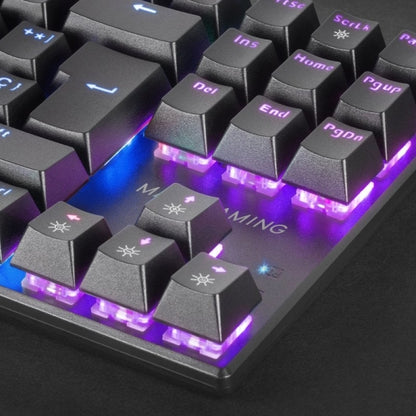 Mars Gaming MK80 Teclado Gaming Mecanico - TKL Compacto - Iluminacion RGB - Teclas Doble Inyeccion - Switches Antipolvo - Multiplataforma - Portugues - Color Negro 1 pieza(s)