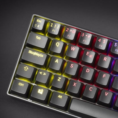 Mars Gaming - MKMINIRES Teclado Mecánico Ultra-Compacto Full RGB Chroma Switch OUTEMU PRO Rojo Negro Idioma Español