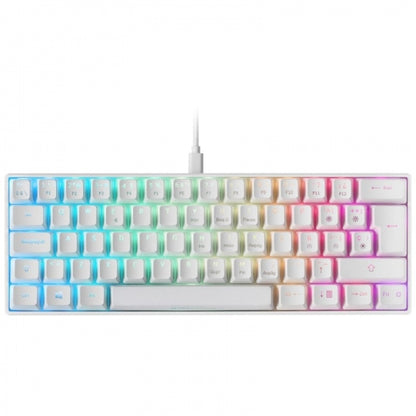 Mars Gaming MKMINI Teclado Gaming - Ultra-compacto 60% - FULL RGB CHROMA - Switches Mecanicos OUTEMU PRO - Multiplataforma - Software Avanzado - Color Blanco 1 pieza(s)