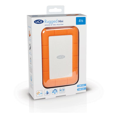 LaCie - Rugged Mini disco duro externo 2 TB Naranja  Plata