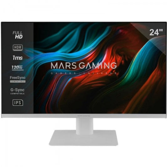 Mars Gaming MV-24 Monitor Gaming FAST-IPS - 24" Full HD - 1ms - 120Hz - HDR10 - FreeSync y G-Sync - Conectividad HDMI/DP - Color Negro 1 pieza(s)