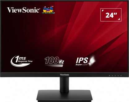 Viewsonic Monitor 23.8" VA240-H LED IPS FullHD - 100Hz -Respuesta 1ms - Angulo de Vision 178º - 16:9 - VGA - HDMI - VESA 75x75 - Color Negro 1 pieza(s)