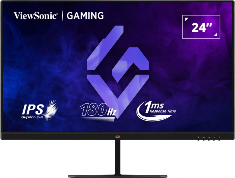 Viewsonic Monitor 24" VX2479-HD-PRO LED IPS FullHD - 180Hz - Respuesta 1ms - 16:9 - 2 HDMI - DisplayPort - HDR10 - Color Negro 1 pieza(s)