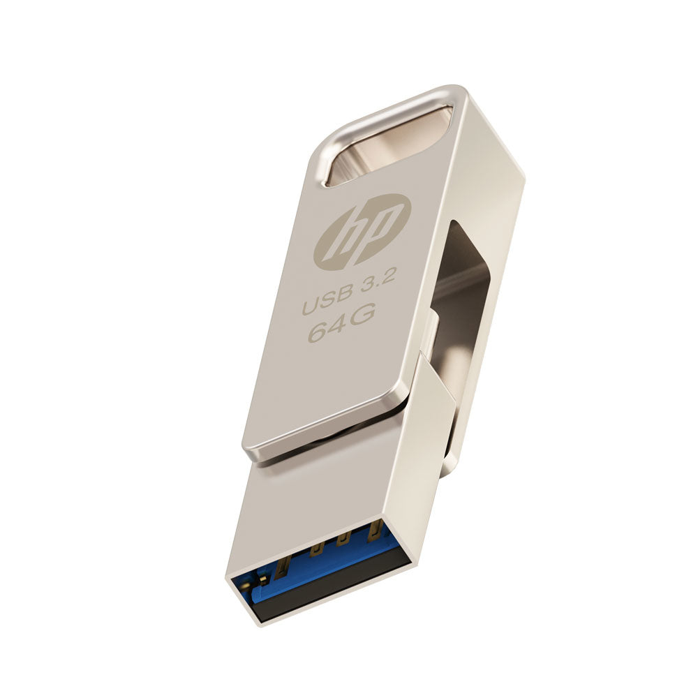 PNY - HPFD206C-64 unidad flash USB 64 GB USB Type-A / USB Type-C 3.2 Gen 2 (3.1 Gen 2) Plata