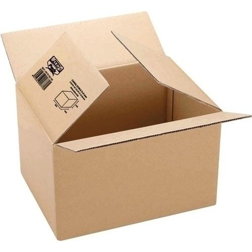 Grafoplas - CAJA EMB. ANONIMA 260x210x100 3mm MARRON - Pack de 10 unidades