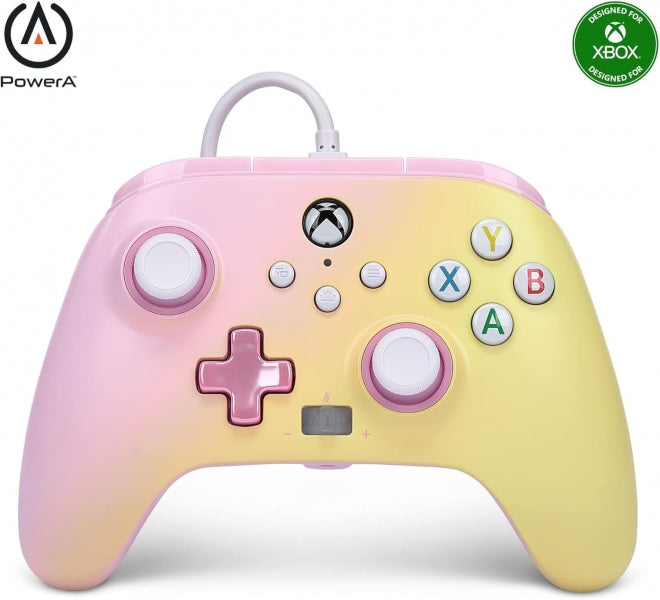 PowerA Mando con Cable Enhanced para Xbox Series X|S - Pink Lemonade 1 pieza(s)