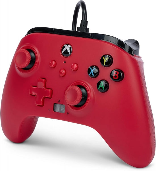 PowerA Mando con Cable Enhanced para Xbox Series X|S -  Artisan Red 1 pieza(s)