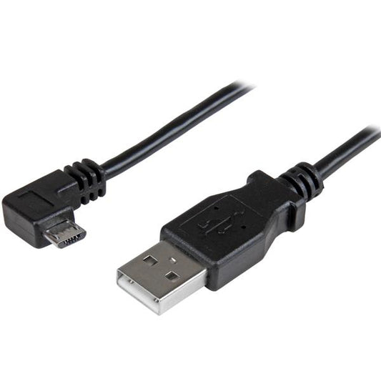 StarTech.com - Cable de 1m Micro USB con conector acodado a la derecha - Cable de Carga y Sincronización