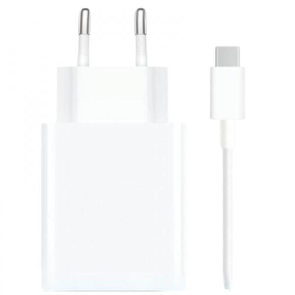 Xiaomi 67W HyperCharge Combo Cargador de Pared para Smartphone USB-A 67W + Cable - Identificacion Inteligente de Dispositivos - Color Blanco 1 pieza(s)