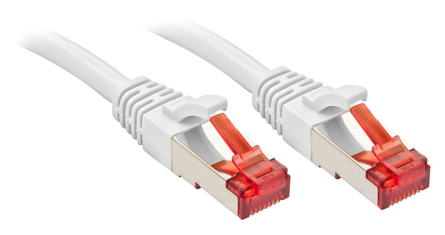 Lindy - RJ-45 Cat.6 S/FTP 1m cable de red Blanco Cat6 S/FTP (S-STP)