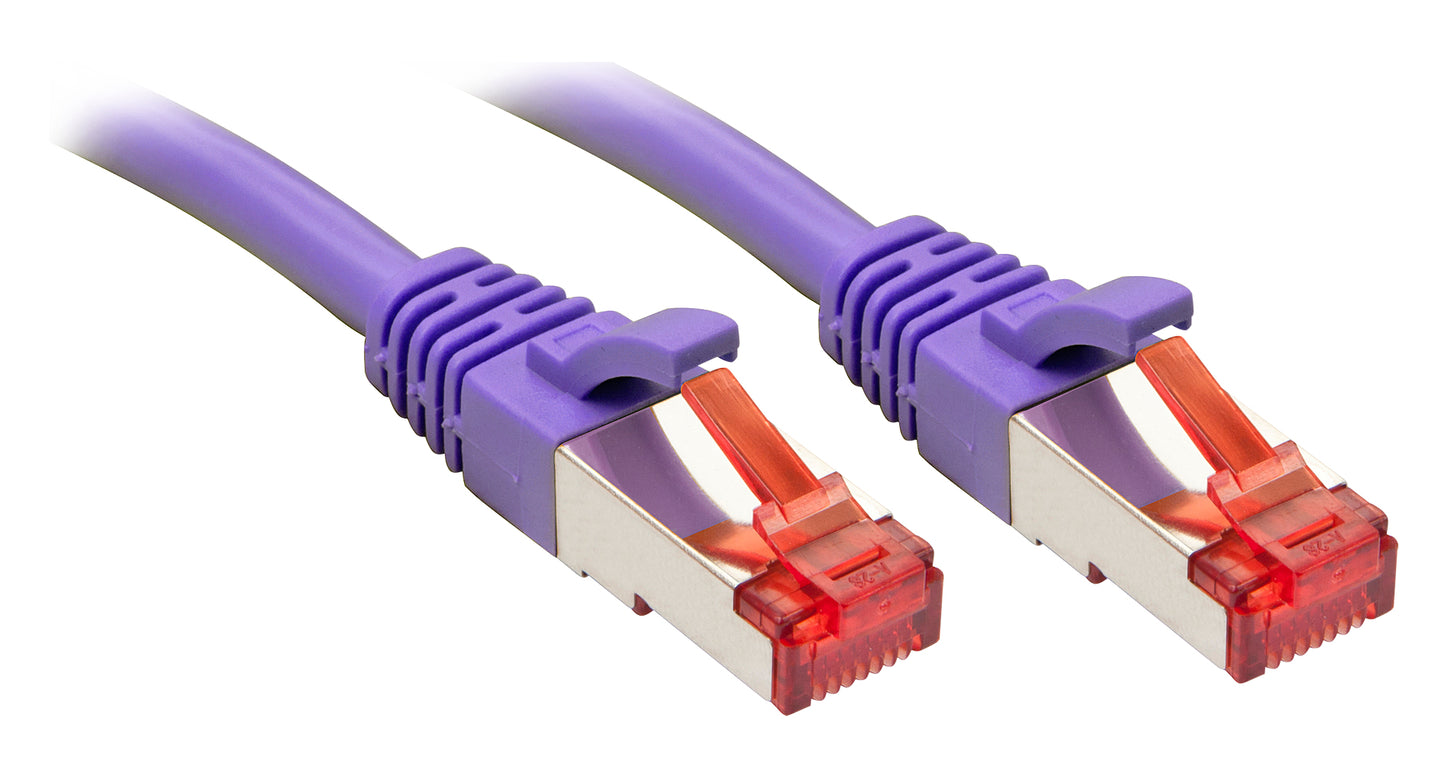 Lindy Rj45/Rj45 Cat6 3m cable de red Púrpura S/FTP (S-STP)