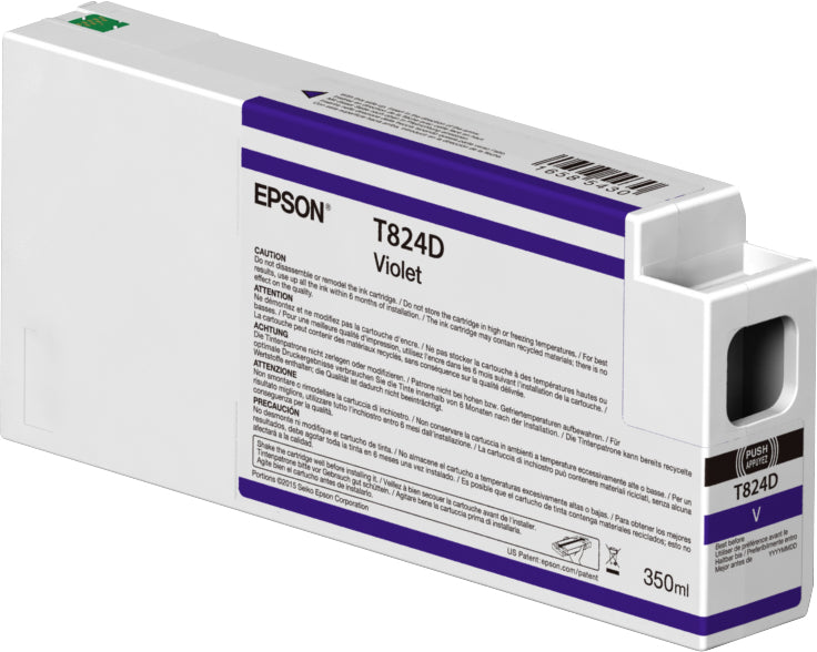 Epson Singlepack Violet T824D00 UltraChrome HDX 350ml