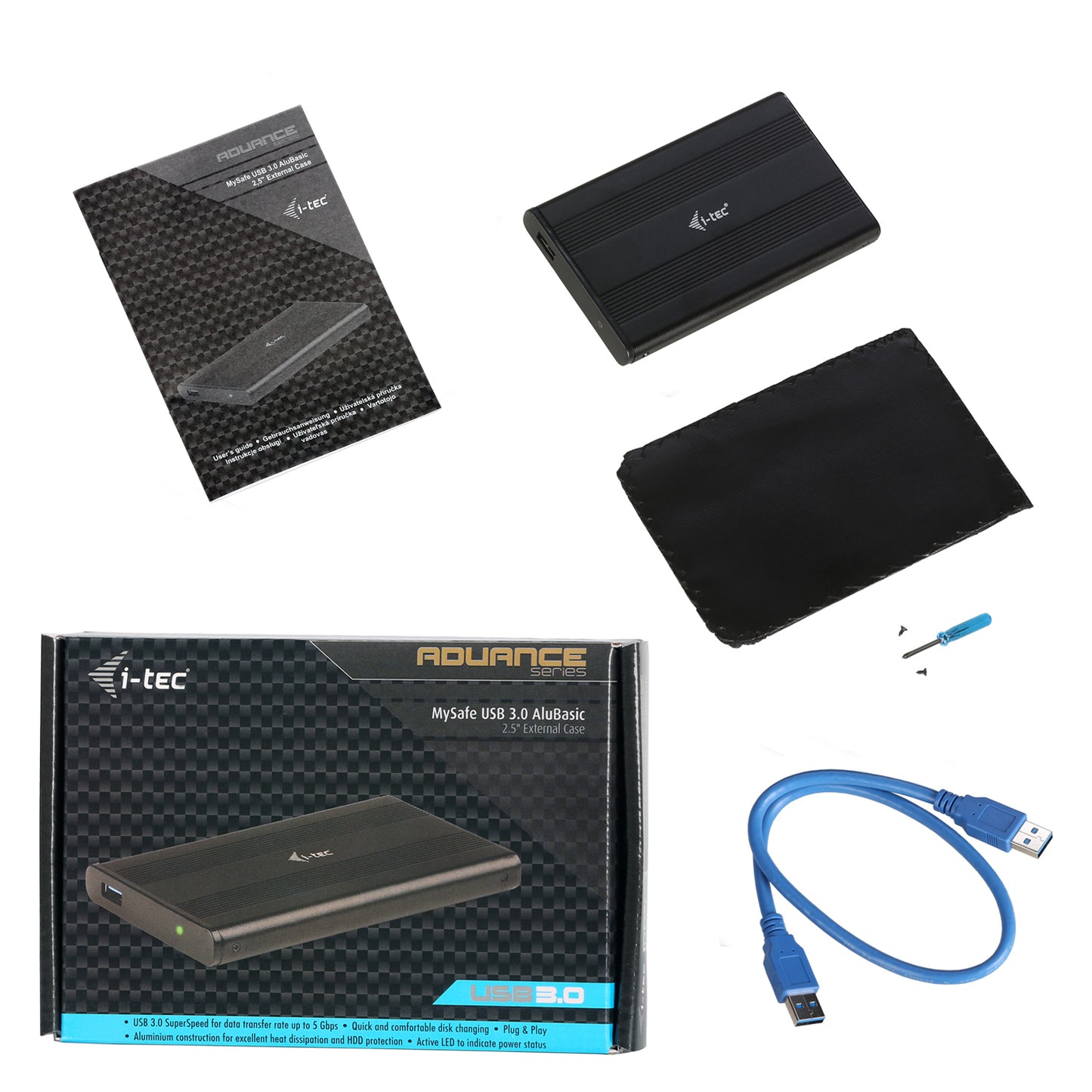 i-tec - Advance MySafe AluBasic 2.5" USB 3.0