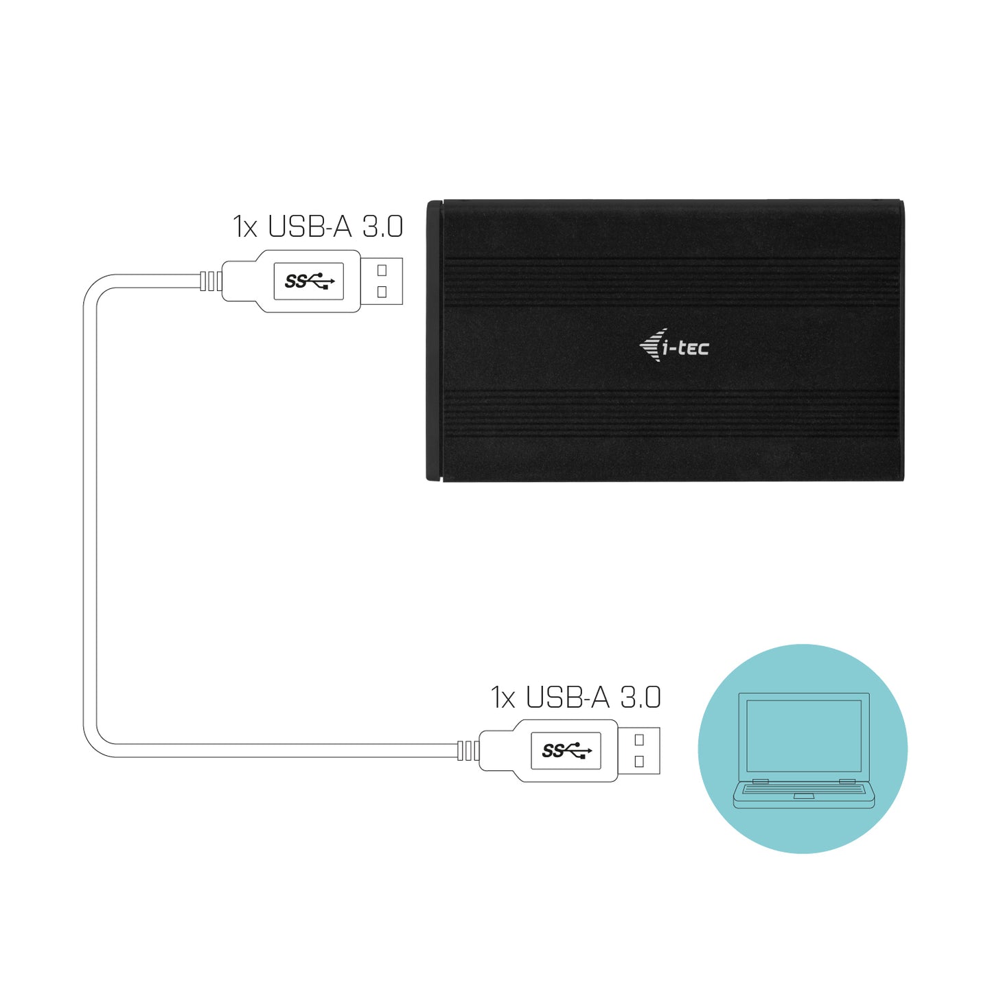 i-tec - Advance MySafe AluBasic 2.5" USB 3.0