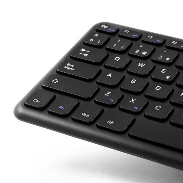 CoolBox - CoolTouch teclado Universal RF inalámbrico QWERTY Español Negro