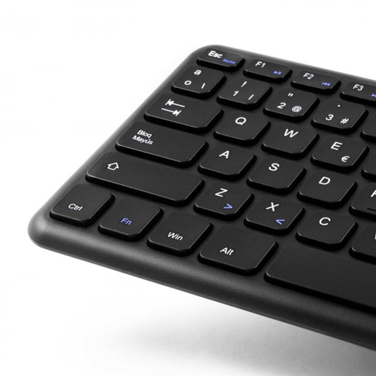 CoolBox - CoolTouch teclado Universal RF inalámbrico QWERTY Español Negro