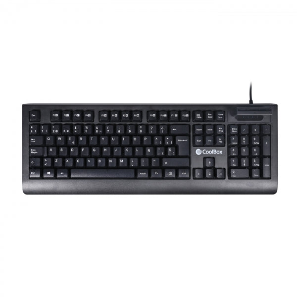 CoolBox - COO-TEC04DNI teclado Oficina USB QWERTY Español Negro