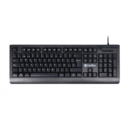 CoolBox - COO-TEC04DNI teclado Oficina USB QWERTY Español Negro