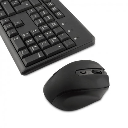 CoolBox - COO-KTR-02W teclado Ratón incluido Oficina RF inalámbrico QWERTY Español Negro