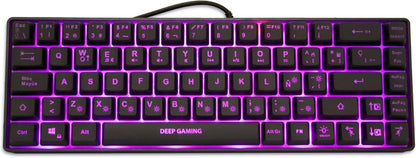 Deep Gaming - mini TM065 teclado Juego USB QWERTY Español Negro