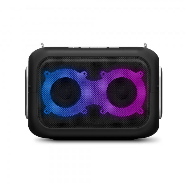 Energy Sistem Altavoz Karaoke - Bluetooth 5.4 - True Wireless - 60W - IPX4 - 8h Autonomia - Luces LED - 2 Microfonos Inalambricos - Reproductor MP3 - Color Negro 1 pieza(s)