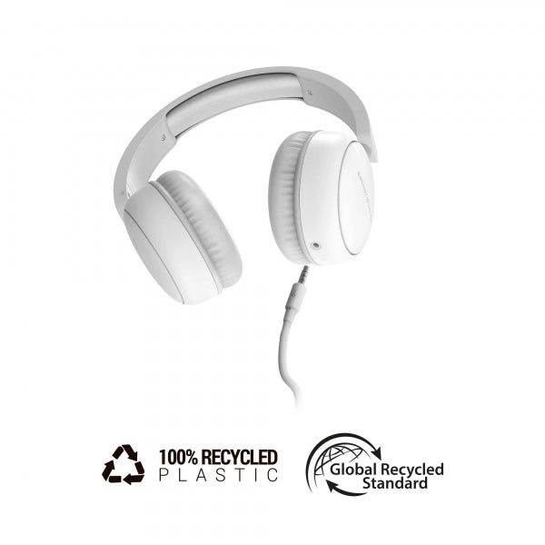 Energy Sistem Auriculares Circumaurales - Diseño Ultraligero - Microfono Integrado - Cable Extraible - Compatibles con Mac/PC/Smartphone/Tablet - Color Blanco 1 pieza(s)