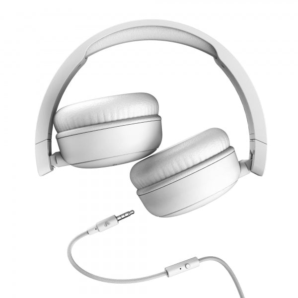 Energy Sistem Auriculares Circumaurales - Diseño Ultraligero - Microfono Integrado - Cable Extraible - Compatibles con Mac/PC/Smartphone/Tablet - Color Blanco 1 pieza(s)