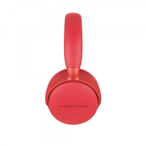 Energy Sistem Auriculares Bluetooth 5.1 - Diseño Plegable - 25h de Bateria - Graves Profundos - Microfono de Alta Calidad - Acabados Metalicos - Color Rojo 1 pieza(s)