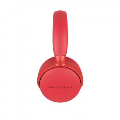 Energy Sistem Auriculares Bluetooth 5.1 - Diseño Plegable - 25h de Bateria - Graves Profundos - Microfono de Alta Calidad - Acabados Metalicos - Color Rojo 1 pieza(s)