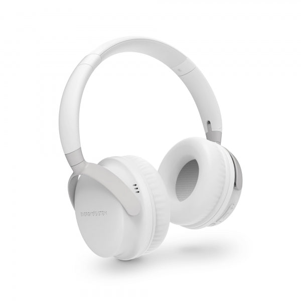 Energy Sistem Auriculares Bluetooth 5.1 - Diseño Plegable - 25h de Bateria - Graves Profundos - Microfono de Alta Calidad - Acabados Metalicos - Color Blanco 1 pieza(s)