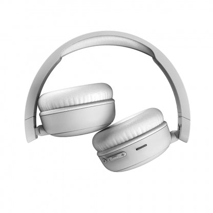 Energy Sistem Auriculares Bluetooth 5.3 - Extensibles y Plegables - Radio FM - Micro SD 128GB - 16h Autonomia - Asistente de Voz - Manos Libres - Color Blanco 1 pieza(s)