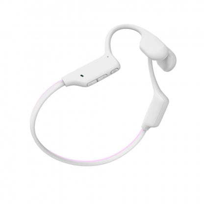 Energy Sistem Auriculares de Conduccion Osea - Bluetooth 5.4 - IPX8 - 8GB Memoria - 11h Autonomia - Carga Rapida - Luces LED - Microfono Integrado - Color Blanco 1 pieza(s)