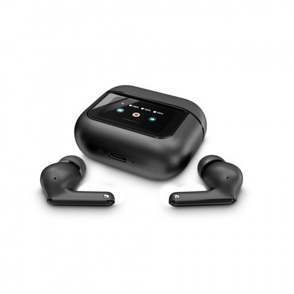 Energy Sistem Auriculares True Wireless - Pantalla en Estuche - ANC - Modo Transparencia - Baja Latencia - IPX5 - 30h de Reproduccion - Color Negro 1 pieza(s)