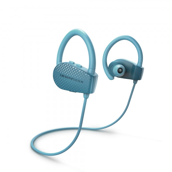 Energy Sistem Auricular Deportivo - Bluetooth 5.1 - Microfono Integrado - Resistente al Sudor - Secure-Fit - Sonido Equilibrado - 8h de Autonomia - Color Azul 1 pieza(s)