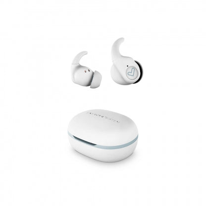 Energy Sistem Auriculares Inalambricos - True Wireless - Bluetooth 5.3 - IPX5 - 20h Autonomia - Secure-Fit+ - App Personalizable - Microfono Estereo - Color Blanco 1 pieza(s)