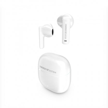 Energy Sistem Auriculares True Wireless - Bluetooth 5.4 - 20h Autonomia - Graves Profundos - Materiales Reciclados - Asistente de Voz Integrado - Color Blanco 1 pieza(s)