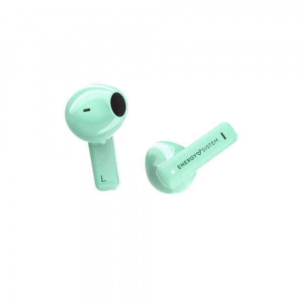 Energy Sistem Auriculares True Wireless - Bluetooth 5.4 - Graves Profundos - 20h Autonomia - Materiales Reciclados - Asistente de Voz Integrado - Color Verde 1 pieza(s)