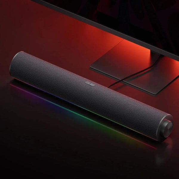 Xiaomi Desktop Speaker Barra de Sonido Bluetooth 5.0 - 4 Altavoces - Procesador Profesional DSP - Iluminacin RGB - USB-C, USB-A, AUX - Color Negro 1 pieza(s)