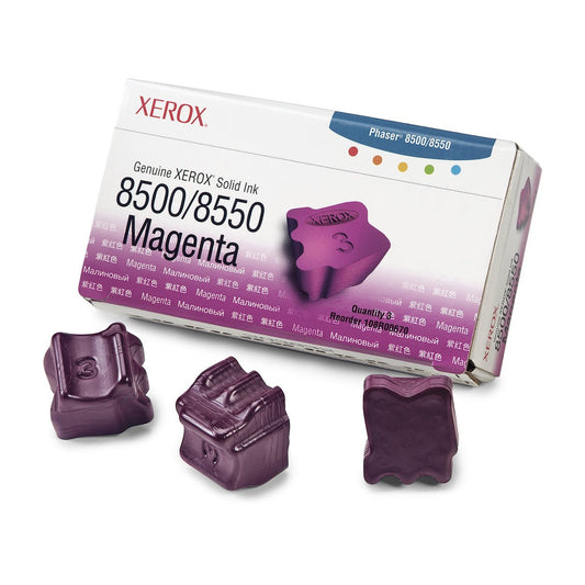 Xerox - Tinta sólida magenta de marca 8500/8550 (3 barras)