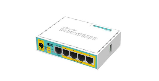 Mikrotik - hEX PoE lite router Ethernet rápido Blanco