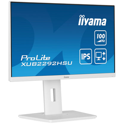 iiyama ProLite XUB2292HSU-W6 pantalla para PC 54,6 cm (21.5") 1920 x 1080 Pixeles Full HD LED Blanco