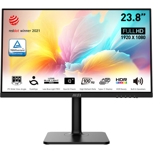 MSI - Modern MD2412P pantalla para PC 60 5 cm (23.8") 1920 x 1080 Pixeles Full HD LED Negro