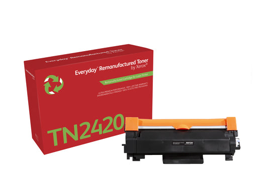 Remanufacturado Everyday Tóner Everyday™ Mono remanufacturado de Xerox es compatible con Brother TN2420, High capacity