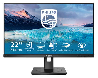 Philips - S Line 222S1AE/00 pantalla para PC 54 6 cm (21.5") 1920 x 1080 Pixeles Full HD LCD Negro