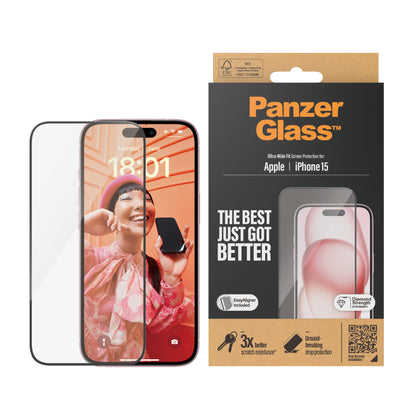 PanzerGlass - Ultra Wide Fit Protector de pantalla Apple 1 pieza(s)