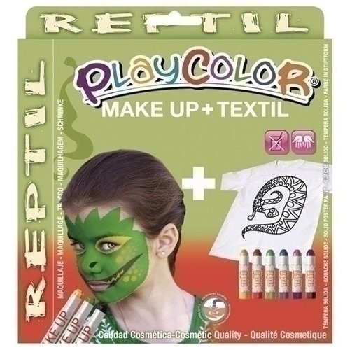 Playcolor - PACK PLAYCOLOR MAQUILL.+TEXTIL REPTIL